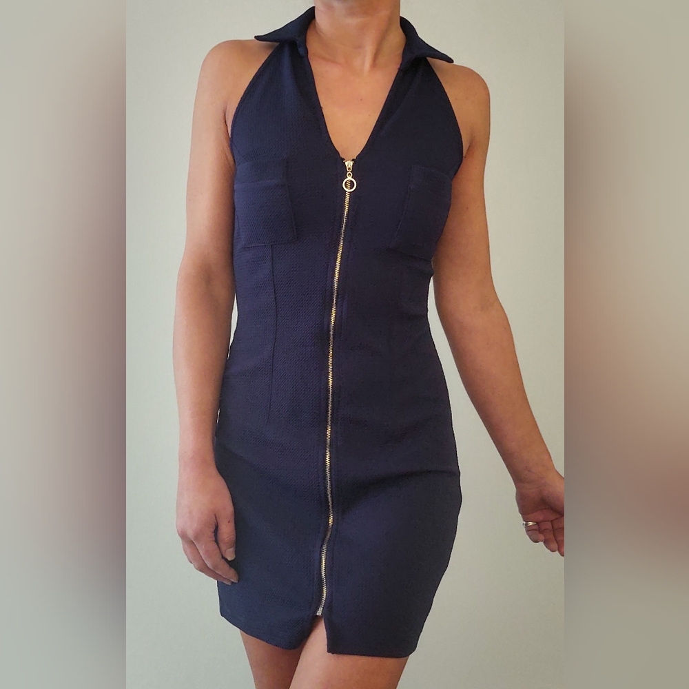 Zip Up Mini Dress